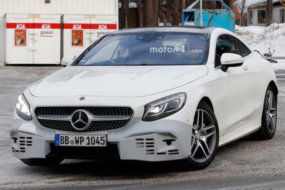 新奔驰S级Coupe最新谍照曝光 下月亮相