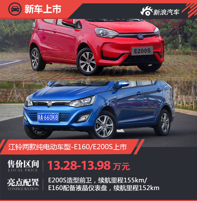 江铃E160/E200S上市 售13.28-13.98万