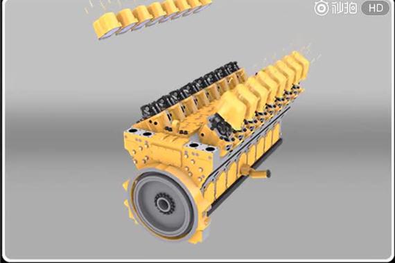 视频：卡特彼勒发动机C175的数字化装配！