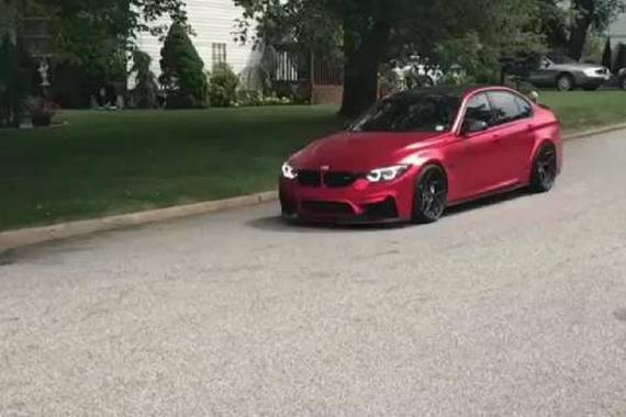 视频：颜色包围排气轮毂都完美的m3，颜值超高