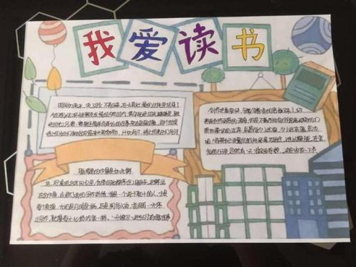 学生们自发制作的读书海报