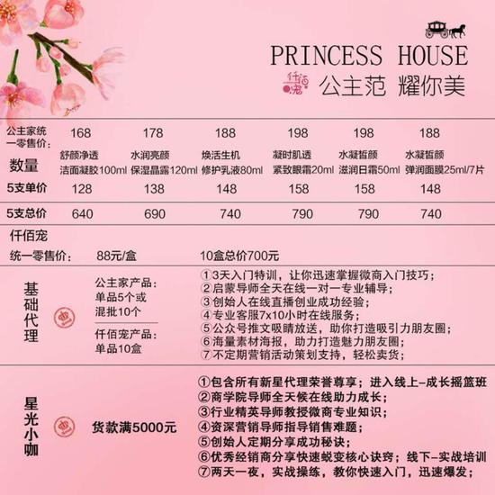 微商公主家护肤品怎么样的?