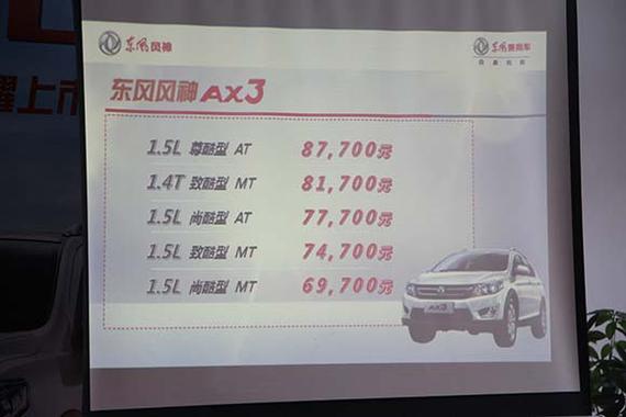 开启新生活 东风风神ax3沈阳荣耀上市