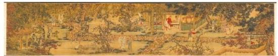 明谢环画《香山九老图》。(资料图)