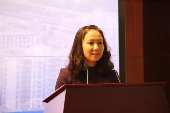 北辰区新媒体编辑江莹进行了发言