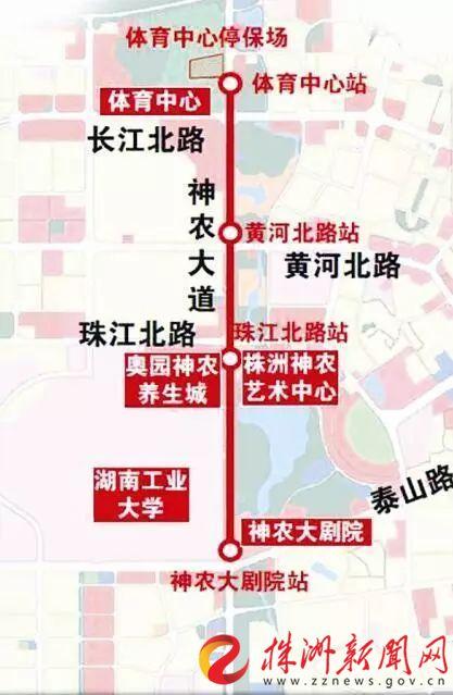 ▲智轨示范线一期工程线路图 (胡乐 提供)