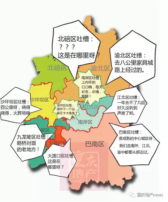 南岸区对四公里的偏见地图