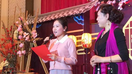 子女代表发言 杨洋 摄