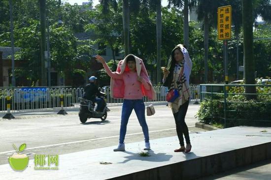 今日天气好晴朗,海口迎来久违的阳光