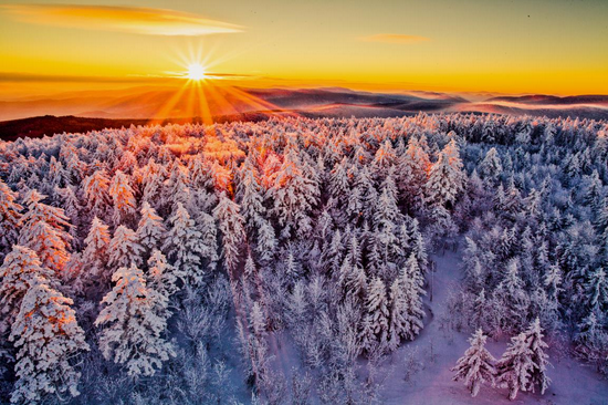 伊春大箐山冰雪森林