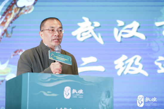 武汉市文化和旅游局二级巡视员张宏斌致辞现场 供图敦煌市文体广电和旅游局