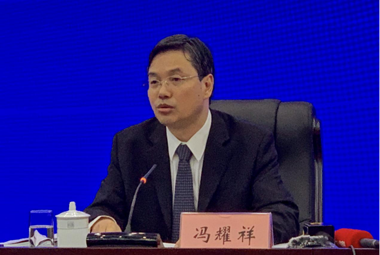 中国贸促会贸易投资促进部部长冯耀祥 沙丽/摄