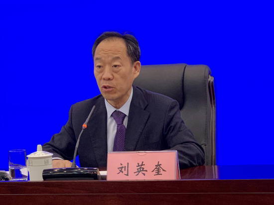 中国贸促会研究院国际投资研究部主任刘英奎 沙丽/摄