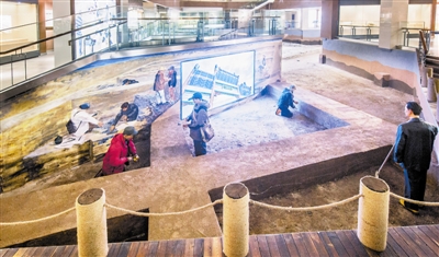 新增添的模拟考古展区。