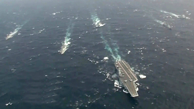 辽宁舰编队首次远海训练画面公开