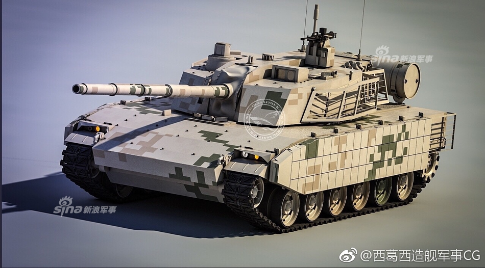 世界最强轻坦!中国vt5坦克高清cg图震撼亮相