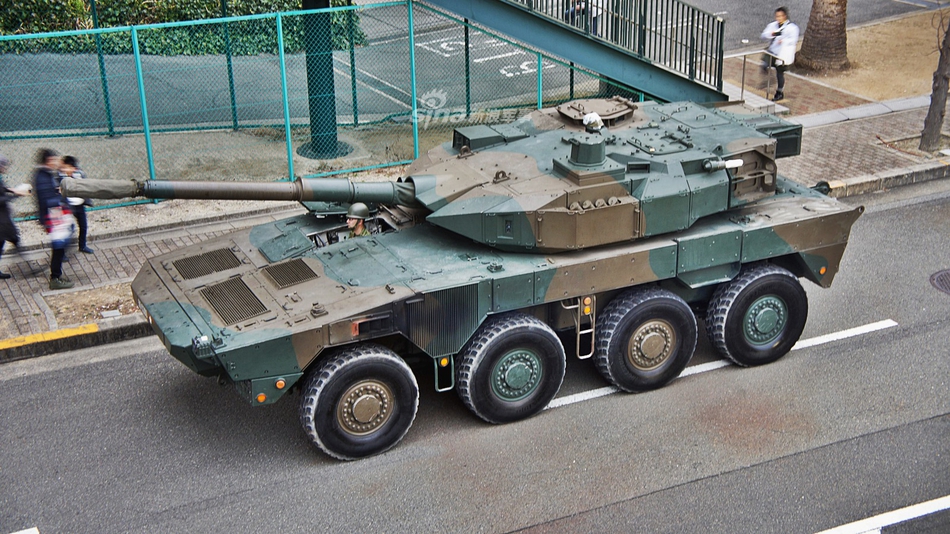 跟我大八轮一较高下!日本陆自展示其最新16式战车