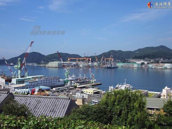 超高清!中国网友拍摄日本造军舰主力造船厂