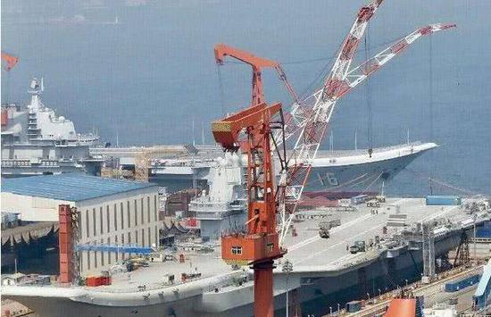 中国003航母或比002大2万吨 动力仍不及美军