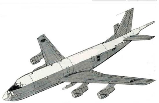 图为上个世纪六七十年代日本川崎的PX-L反潜机计划。该机最后被P-3C打败。
