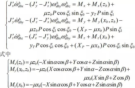 该飞碟的动力学方程（图源：《一类新型飞行器复合控制研究》）