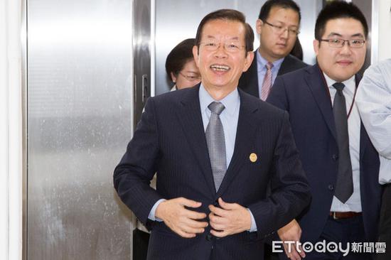 “台驻日代表”谢长廷(图源:东森新闻云)