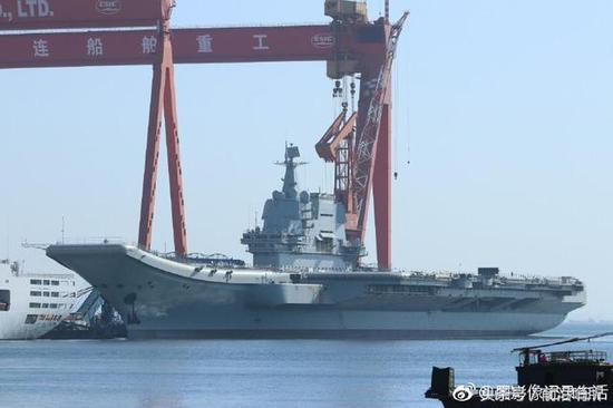 首艘国产航母最新照片