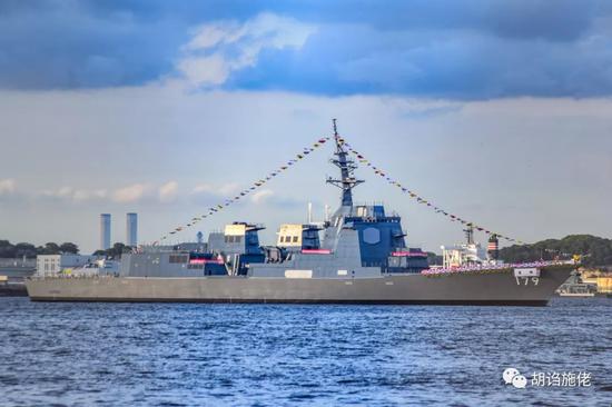 日本第七艘宙斯盾舰下水 为等美舰新技术迟到