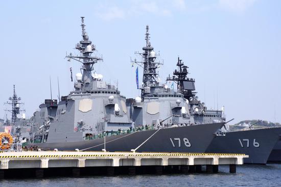 装备“宙斯盾”系统的日本海上自卫队驱逐舰
