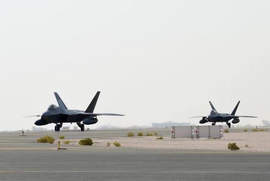部署到美军乌代德空军基地的F-22 图片来自美国空军网站(U.S. Air Forces)