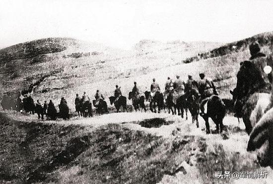 八路军山东纵队的骑兵部队,曾在山东扫荡日军,战果颇丰