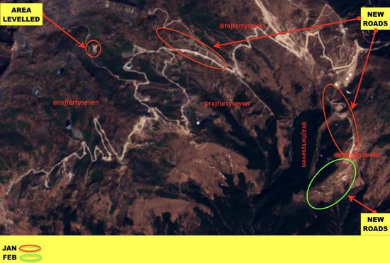 虽然中国侧的基建已有了极大改善，但我们仍在修筑新的道路 印媒截图