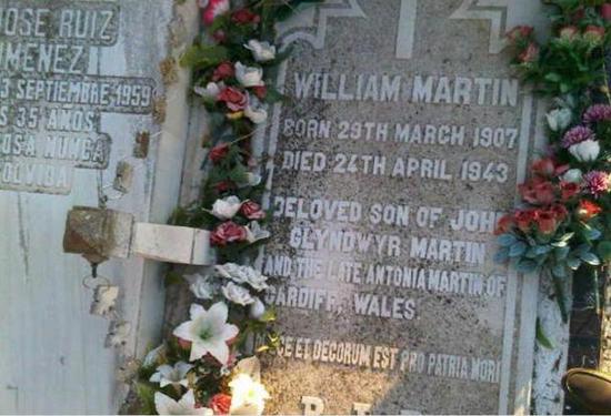 威廉·马丁少校的墓碑