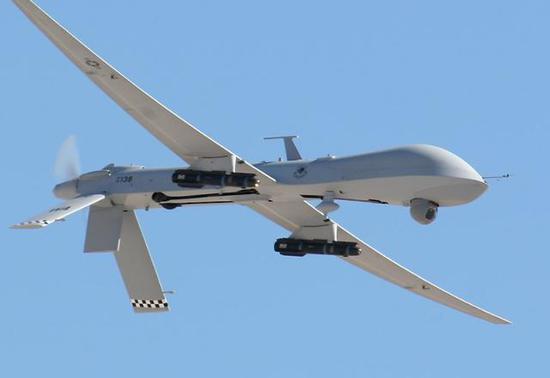 图为今年刚从美国空军退役的第一代查打一体无人机MQ-1“掠夺者”。