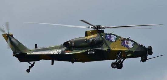图为中国空军空降兵装备的直-10K武装直升机。和陆军航空兵的版本稍有不同。