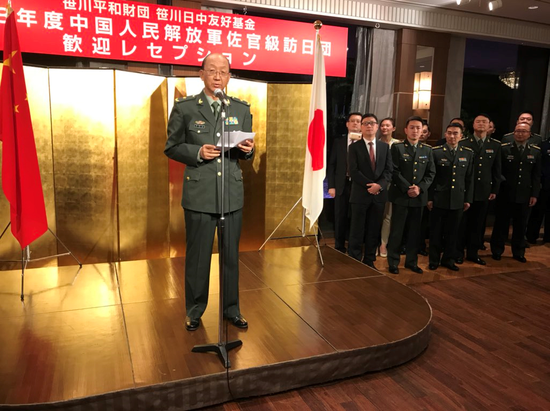 慈国巍团长发表讲话