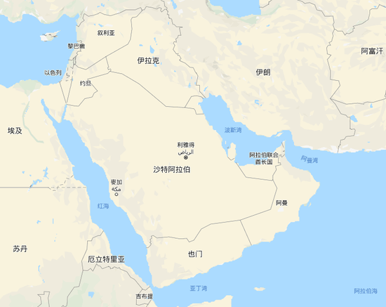 中东地图(图/谷歌地图)以色列的精神困境而在以色列一方,此次外交突破