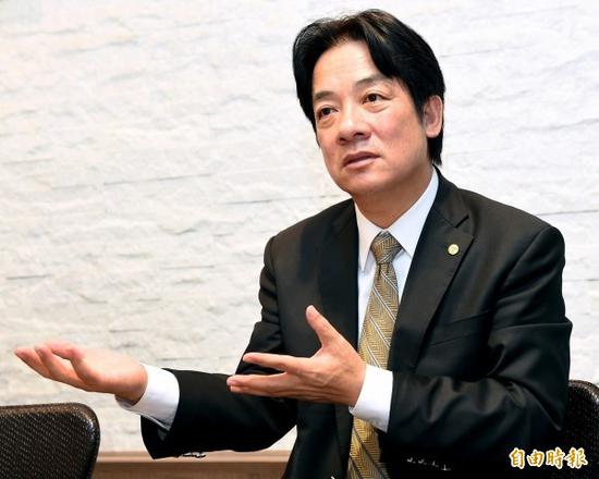 赖清德曾多次“讲干话”(图片来源:台湾《自由时报》)