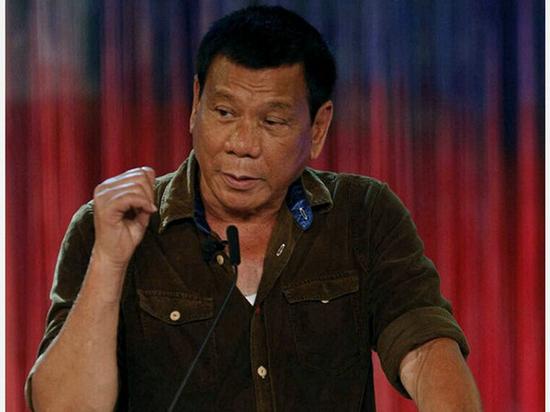 图为杜特尔特。