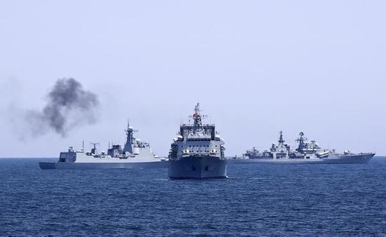 中俄海军今天起在南海举行“海上联合2016”军演