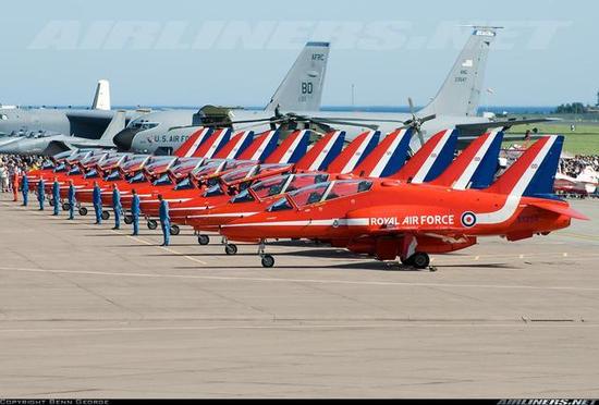 英国红箭飞行表演队羡慕“八一”队战机,自身资金不足难以换新机