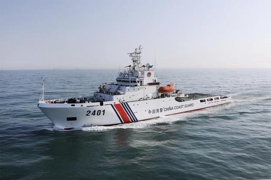 中国海警舰船编队今日在钓鱼岛领海内巡航
