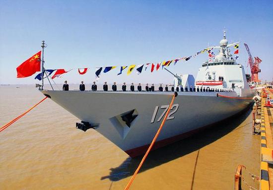 中国即将服役的两艘最新军舰：未来将让中国海军成为亚洲第一