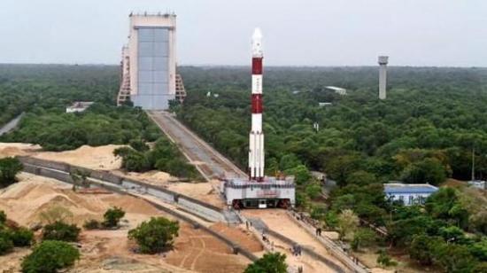 印度发射卫星场景