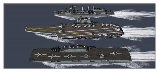 一艘6万吨航母 外加一艘4万吨两栖攻击舰 这个阵容周边打两栖作战 没有打不赢的对手