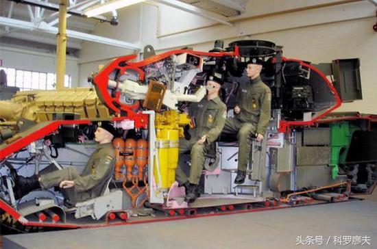 德國豹1主戰坦克的解剖教具。