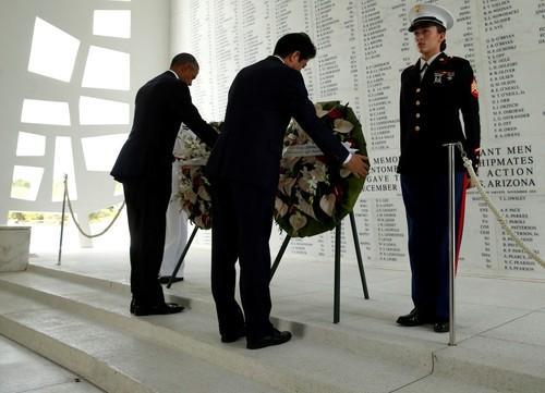 安倍希望,“去了珍珠港,日美之间的战后历史就算彻底清算”。图片来自The Crusader Journal