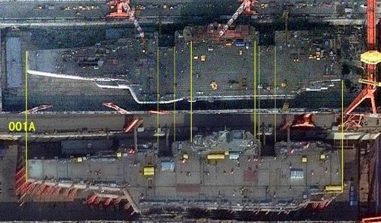 点击查看大图 首艘国产航母与辽宁舰的对比