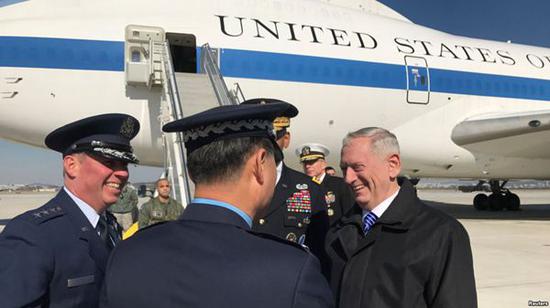 马蒂斯抵达韩国