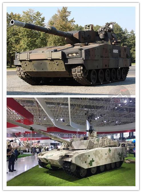 对比波兰的“安德斯”坦克 VT-5的吨马力更大 机动能力更强